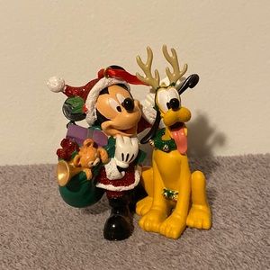 Disney Parks Mickey and Pluto Christmas Ornament